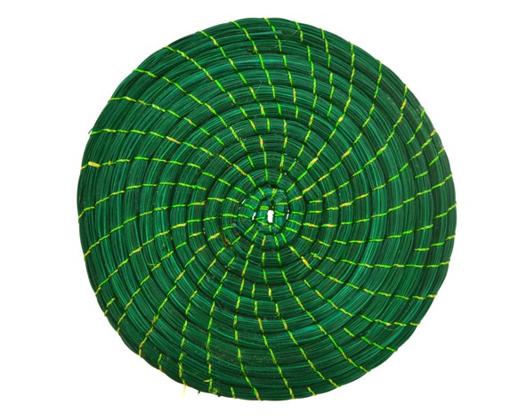 Mandala capim dourado colorido - Verde - 4/4.5 cm (par) CD-17